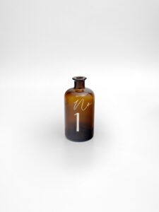 Tischnummer Apothekerflasche - 2,00€