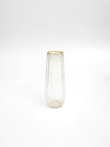 Vase Goldrand groß - 2,50€
